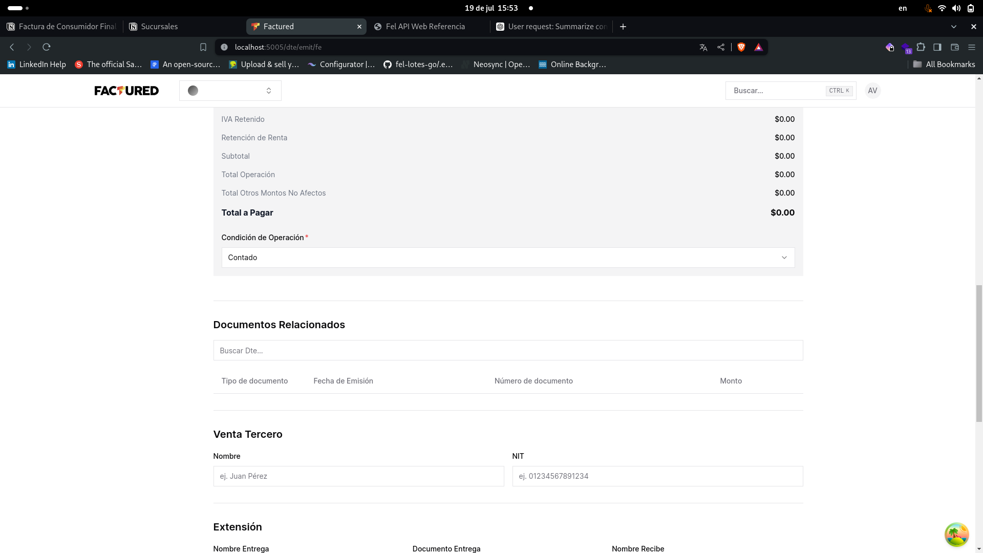 Pantalla Documentos Relacionados Documentos Relacionados
